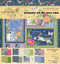 graphic 45 8x8" paper pad spring is in the air