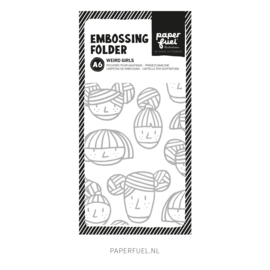 Embossing folder A6 Weird girls